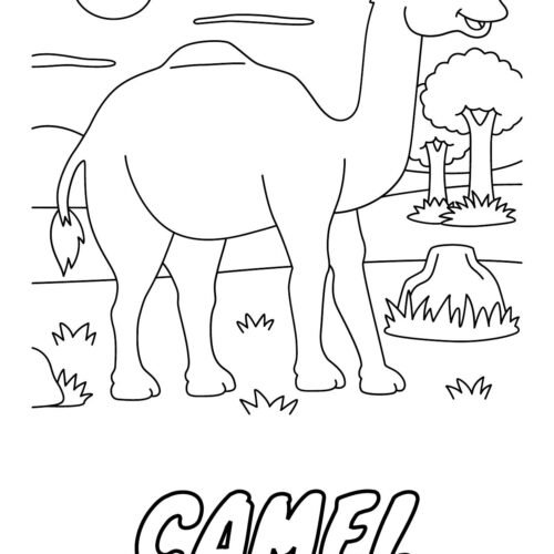 Cute animals coloring book inside preview page