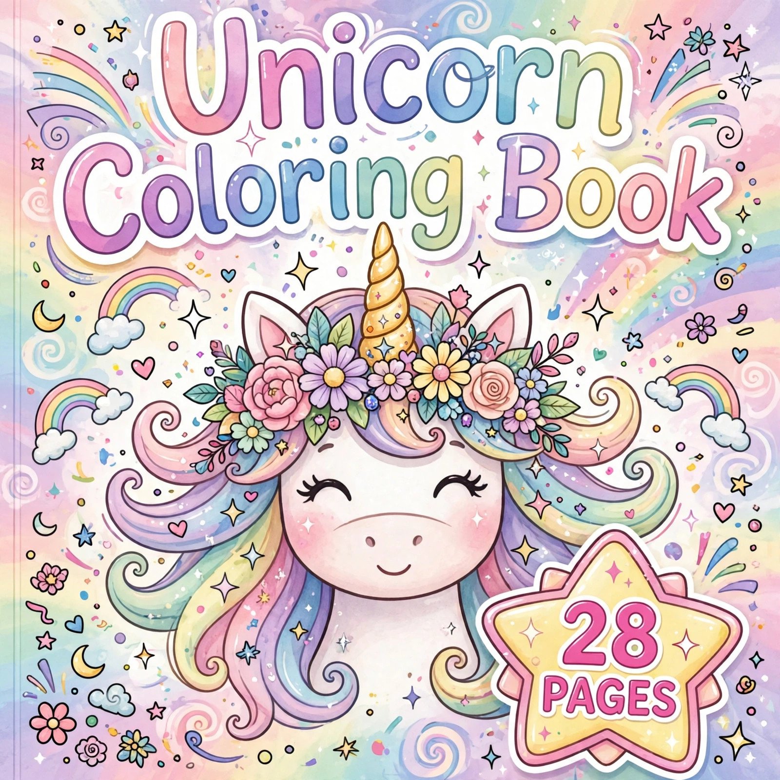 Unicorn Coloring Book for Kids